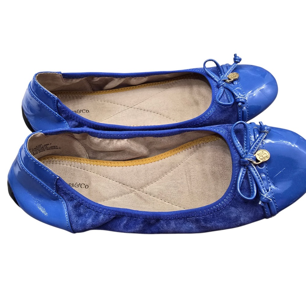 G.H.‎ Bass Blue Ballet Flats 8.5M Preppy Classic Coastal Grandmillennial